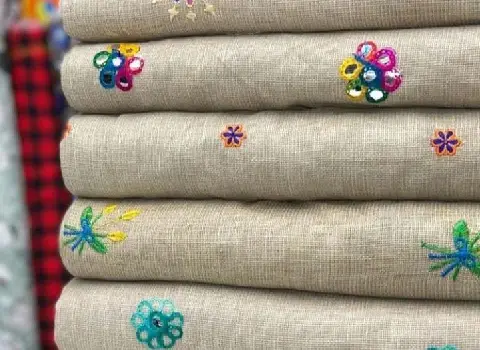 خرید و قیمت پارچه لنین نخی