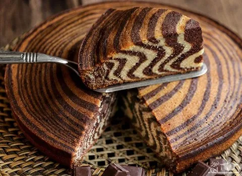 خرید عمده کیک دو رنگ کاکائویی با بهترین شرایط