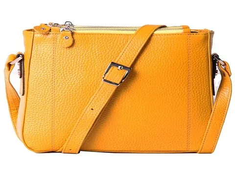 قیمت خرید عمده کیف چرم زنانه زرد ارزان و مناسب