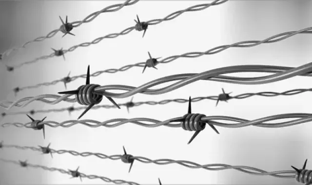سیم خاردار باغی دست دوم؛ فلز مقاوم حافظتی امنیتی