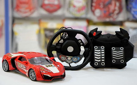 اسباب بازی ماشین کنترلی فرمان دار؛ ریموت دار مدل (اتش نشانی ماشین پلیس مسابقه ای)