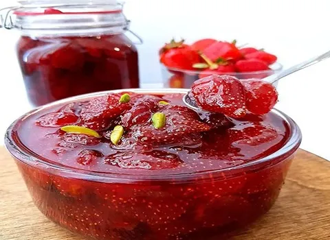 مربا توت فرنگی غلیظ | خرید با قیمت ارزان