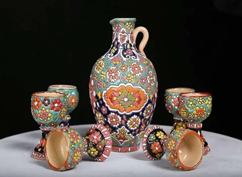 مینا کاری روی سفال؛ اسلامی بدنه سفالی قابل شستشو دوام بالا