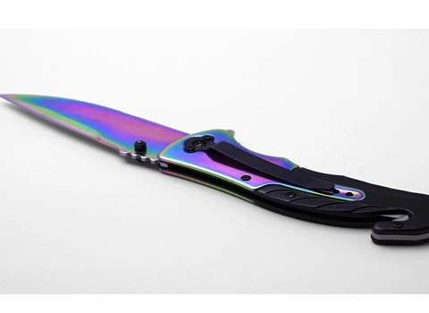 چاقو هفت رنگ؛ جنس استیل فولادی تیز مناسب (کوهنوردی طبیعت گردی)