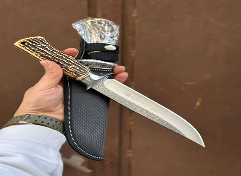 چاقو کلمبیا اصل؛ استیل ضد زنگ دسته مشکی وزن 280 گرم