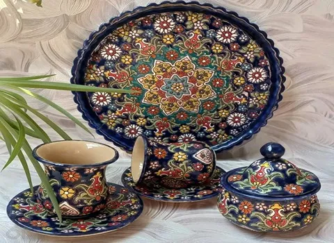 خرید مدل های جدید ظروف سفال مینا کاری شده + قیمت عالی