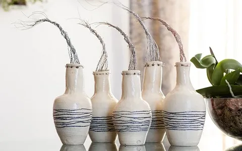 قیمت و خرید گلدان سرامیکی بلند فانتزی + فروش ارزان