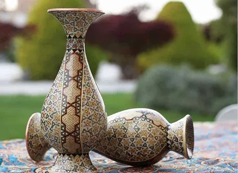 خرید و لیست قیمت گلدان خاتم کاری با بهترین کیفیت