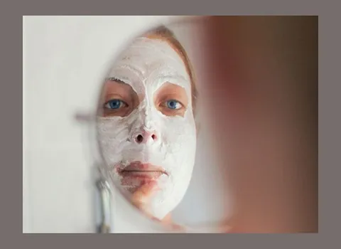 ماسک صورت جلبکی؛ خانگی بازاری پاکسازی پوست 2 رنگ سبز خاکستری