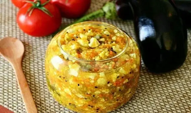 ترشی لیته فوری؛ ترکیب بادمجان سیر فلفل نعنا بسته بندی شیشه ای