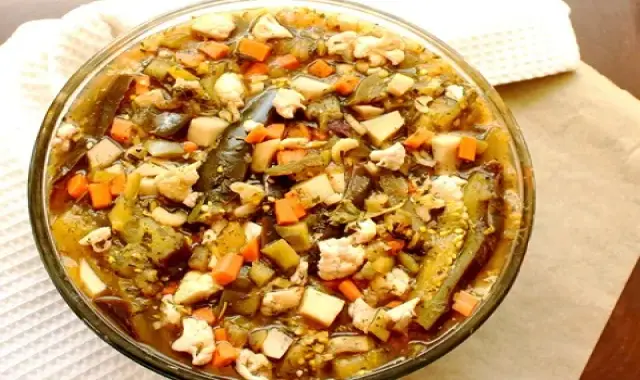 ترشی مخلوط شیرازی ساده و لذیذ خانگی کد 43