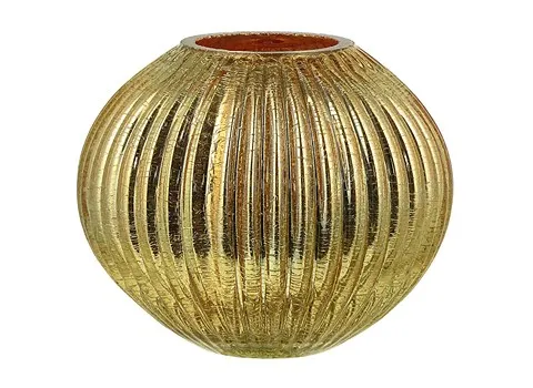 خرید و قیمت گلدان شیشه ای طلایی جدید