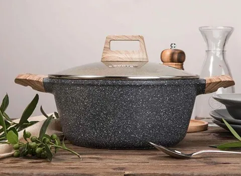 قابلمه گرانیتی تکی؛ مقاومت بالا 4 نوع استیل سرامیک چردن گرانیت