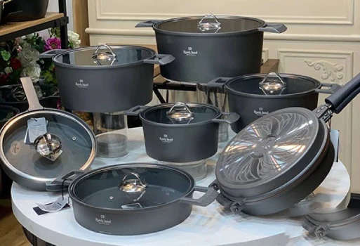 قابلمه گرانیتی سایز کوچک؛ جنس سرامیک تفلون نچسب ضد خش