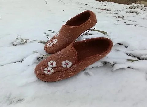 دمپایی روفرشی نمدی زنانه مردانه | قیمت مناسب خرید عالی