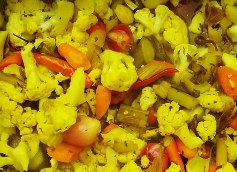 ترشی مخلوط ( طرز تهیه فوری )