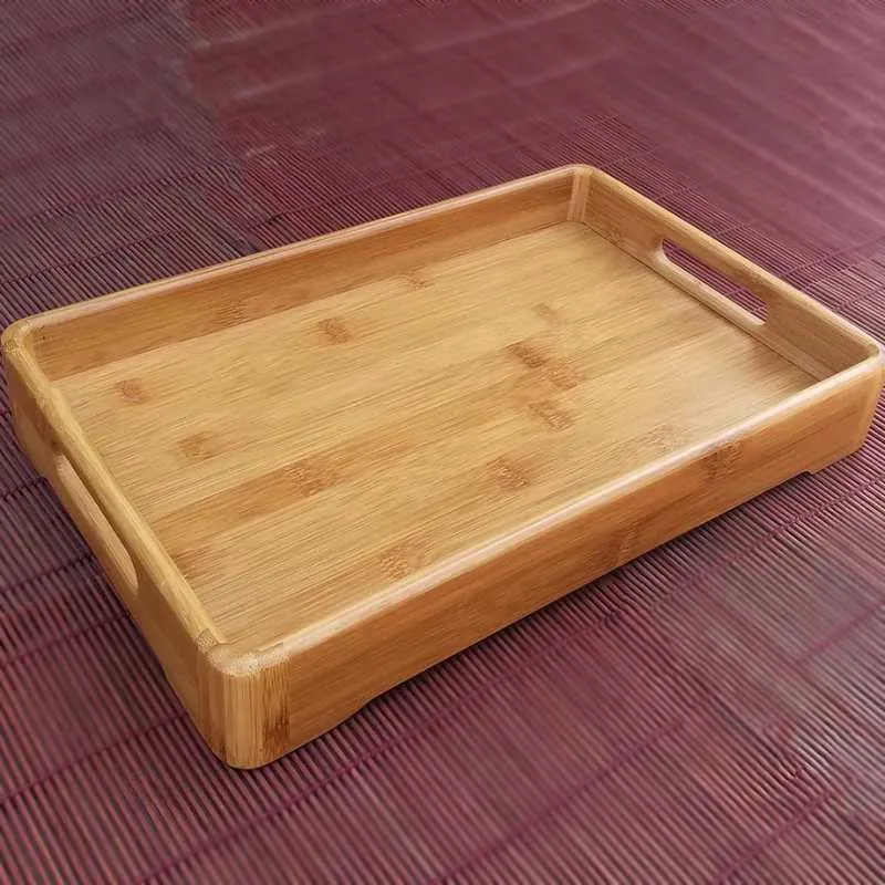 سینی صبحانه چوبی؛ مدرن کلاسیک زیبا ابعاد (31*50) سانتی متر