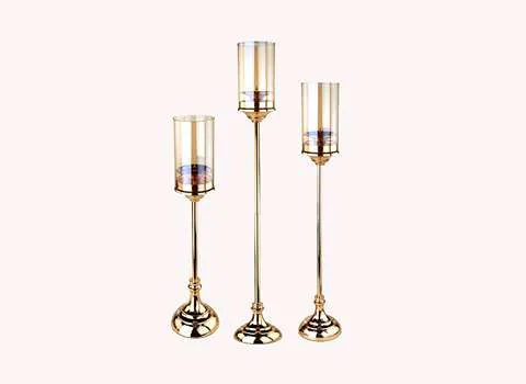 جاشمعی کنار سالنی سه سایز؛ طلایی نقره ای مقاومت بالا برابر فشار ضربه