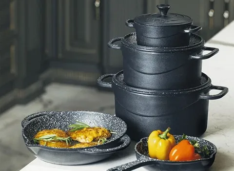 قابلمه گرانیتی چدن (دیگ) تنوع طرح رنگ ضد خراش سایش