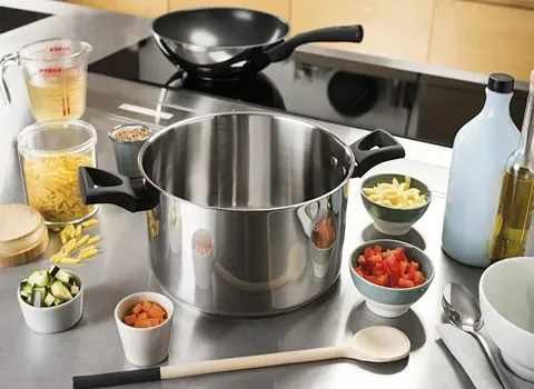 قابلمه استیل کف چدن؛ سبک رسانای گرما شستشوی آسان ضد ضربه