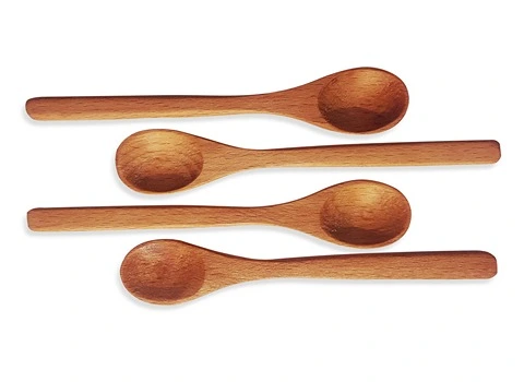 قاشق چوبی سرویس؛ راش بامبو کفگیر ملاقه چنگال ساده مناسب قابلمه تفلون گرانیتی