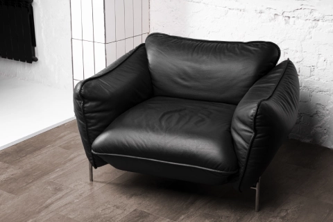 راهنمای خرید مبل راحتی چرم مشکی با شرایط ویژه و قیمت استثنایی