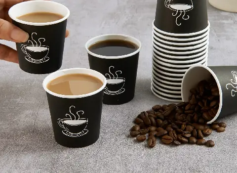 خرید عمده لیوان کاغذی سیاه با بهترین شرایط