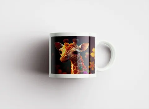 قیمت خرید عمده ماگ سرامیکی طرح زرافه ارزان و مناسب