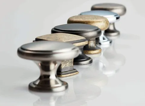 دستگیره کابینت چسبی؛ سرامیکی مدرن خطی 2 رنگ مشکی سفید