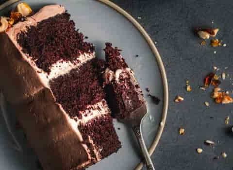 خرید و قیمت کیک بستنی شکلاتی خامه ای