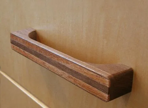 دستگیره کابینت چوب؛ کلاسیک نگین دار سرامیکی (تک دو) پیچ MDF