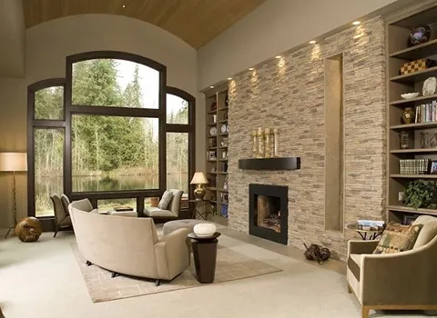 کاشی طرح سنگ آنتیک؛ دیوار نما مناسب آشپزخانه پذیرایی کافی شاپ