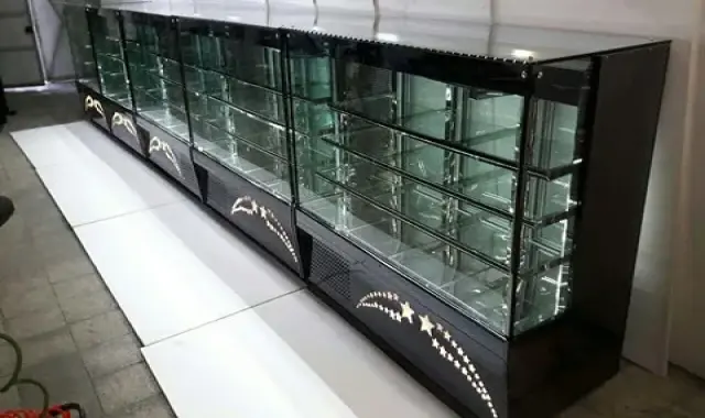 یخچال ویترینی در گرگان؛ شیشه خمیده استیل ضد آب refrigerator