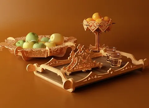 بهترین قیمت سینی چوبی جدید