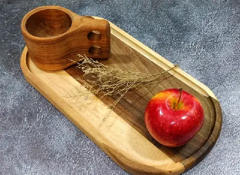 مناسب ترین قیمت سینی بیضی چوبی + خرید مستقیم