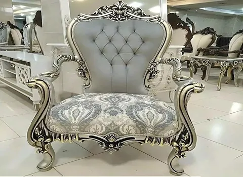 مبل سلطنتی ارزان دست دوم؛ کلاسیک طرح دار نشیمن گاه نرم رنگ بندی متنوع