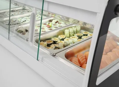 یخچال ویترینی دست دوم شیراز؛ شیرینی 2 نوع (یک درب دو درب)