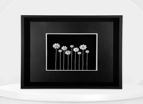 بهترین تابلو شاخه گل نقره + قیمت خرید عالی