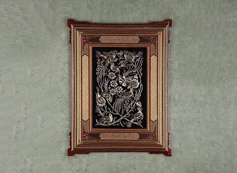 خرید تابلو گل نقره زمانی با قیمت استثنایی