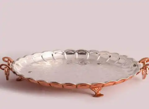 بهترین قیمت خرید سینی مسی پایه دار در همه جا یزد کرمان اصفهان زنجان