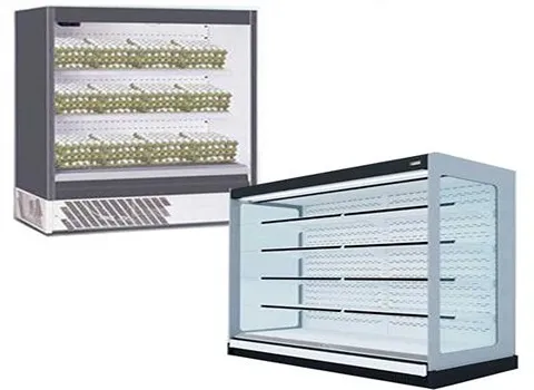 یخچال ویترینی لبنیات؛ صنعتی لبنیات شیشه سکوریت aluminium