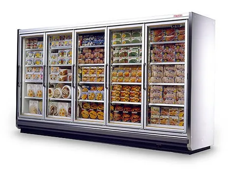 یخچال ویترینی دست دوم در گنبد؛ صندوقی استیل ضد زنگ فروشگاهی