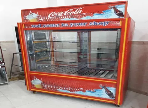 یخچال ایستاده ویترینی کبابی؛ فلزی شیشه ای کم مصرف  چرخ دار Grilled