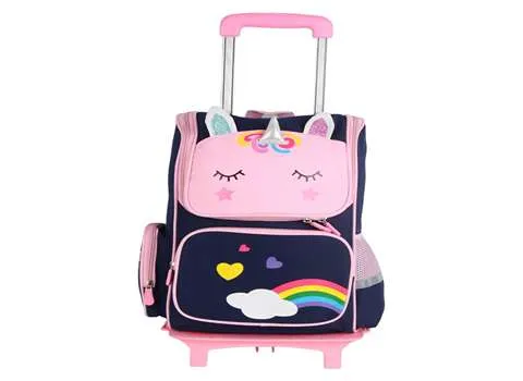 کیف مدرسه دخترانه فانتزی چرخدار لاکچری کد 86