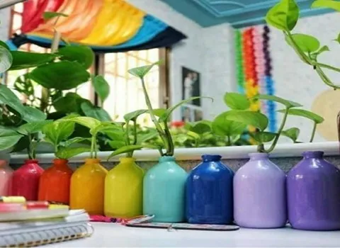 خرید جدیدترین انواع گلدان شیشه ای رنگی