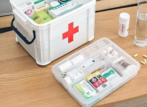 جعبه کمک های اولیه رایگان؛ آلومینیومی فلزی پلاستیکی قابلیت حمل آسان