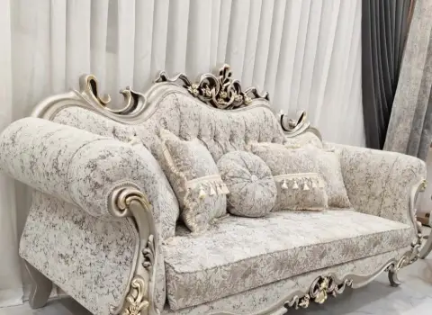 خرید مبل سلطنتی چوبی سفید + بهترین قیمت