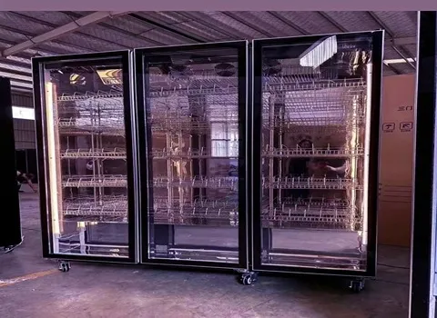 یخچال ویترینی هوشمند؛ فولادی شیشه دوجداره سیم کارت Level A