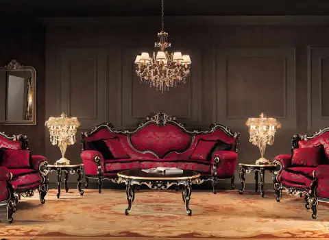 خرید و قیمت مبل سلطنتی زرشکی جدید