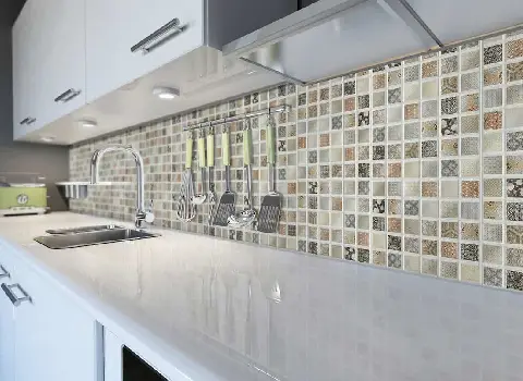 کاشی آشپزخانه جدید؛ لوکس 3 مدل مربعی مستطیلی دایره ای